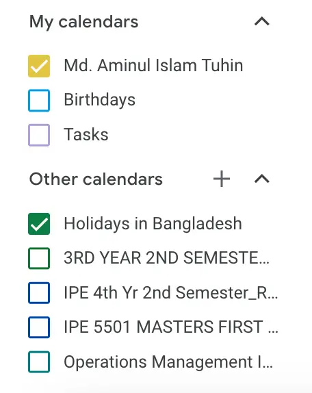 google calendar tips - create new event calendar under other calendars 